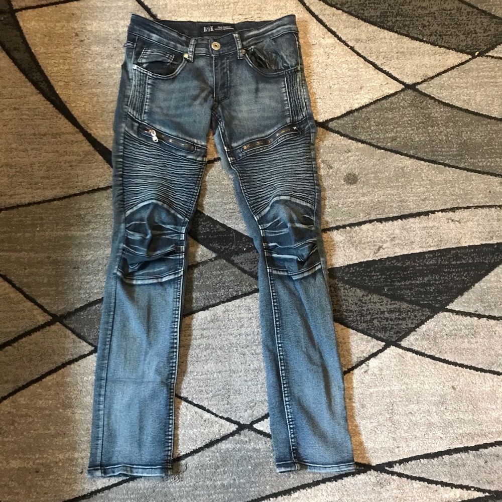 Rigged denim jeans